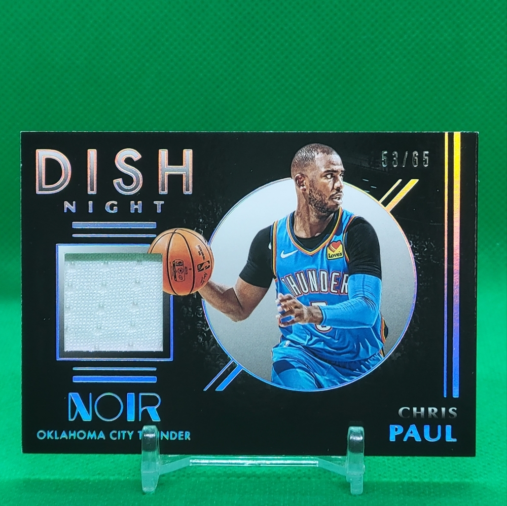 CHRIS PAUL 2019-20 NOIR BASKETBALL DISH NIGHT GAME-WORN JERSEY /65